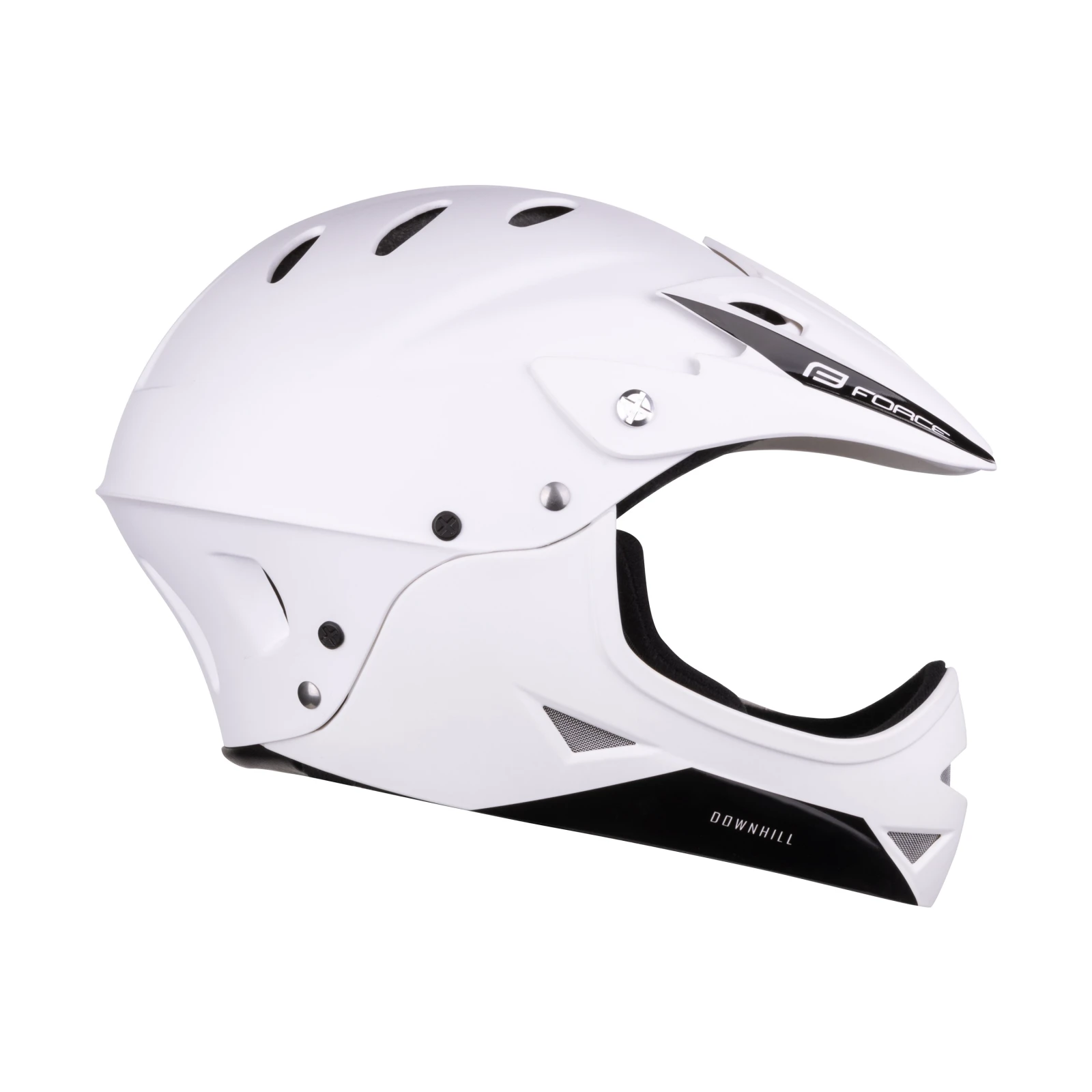 2. Casca Force Downhill Junior, alb mat S M 54-58cm Alb