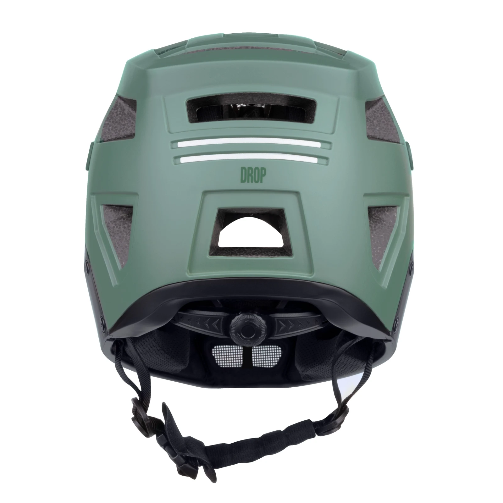 4. Casca full-face Force DROP downhill, verde negru, 55-58cm (S M) Verde/Negru, 55-58cm