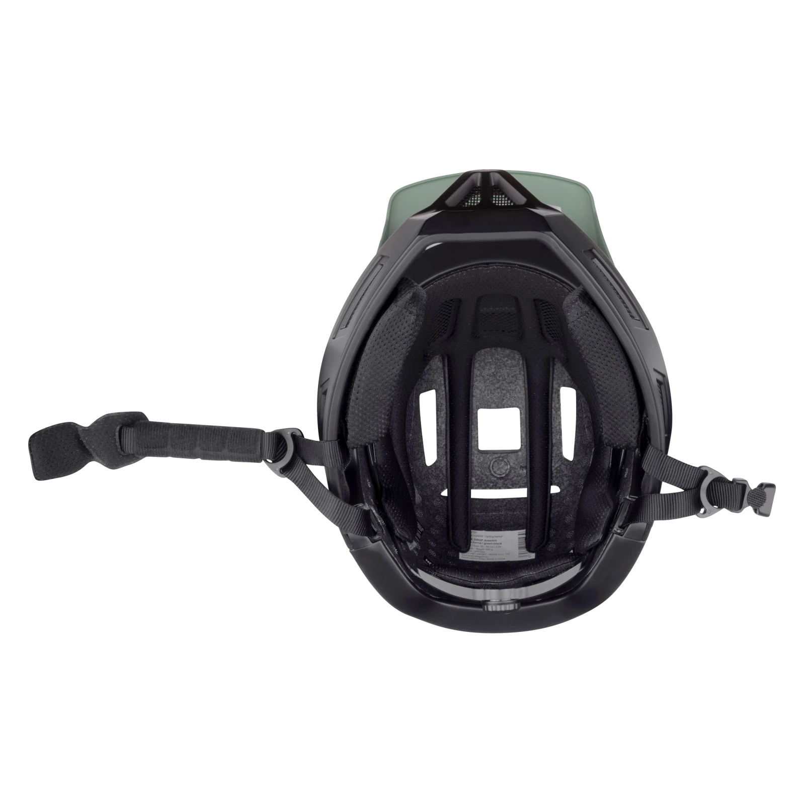 5. Casca full-face Force DROP downhill, verde negru, 55-58cm (S M) Verde/Negru, 55-58cm