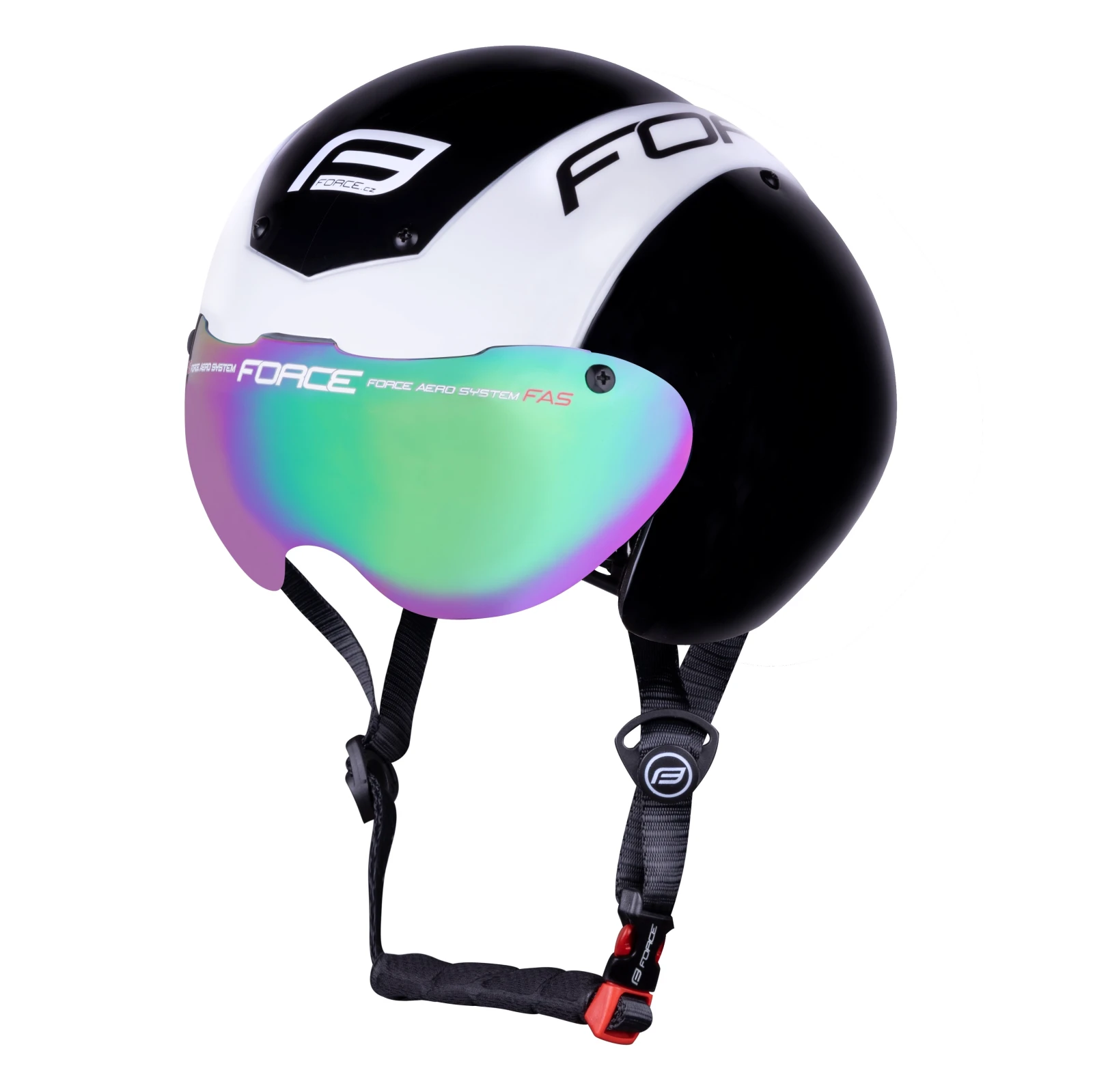 5. Casca Force Globe Air alb negru L-XL (58-62 cm) Alb, 58-62cm