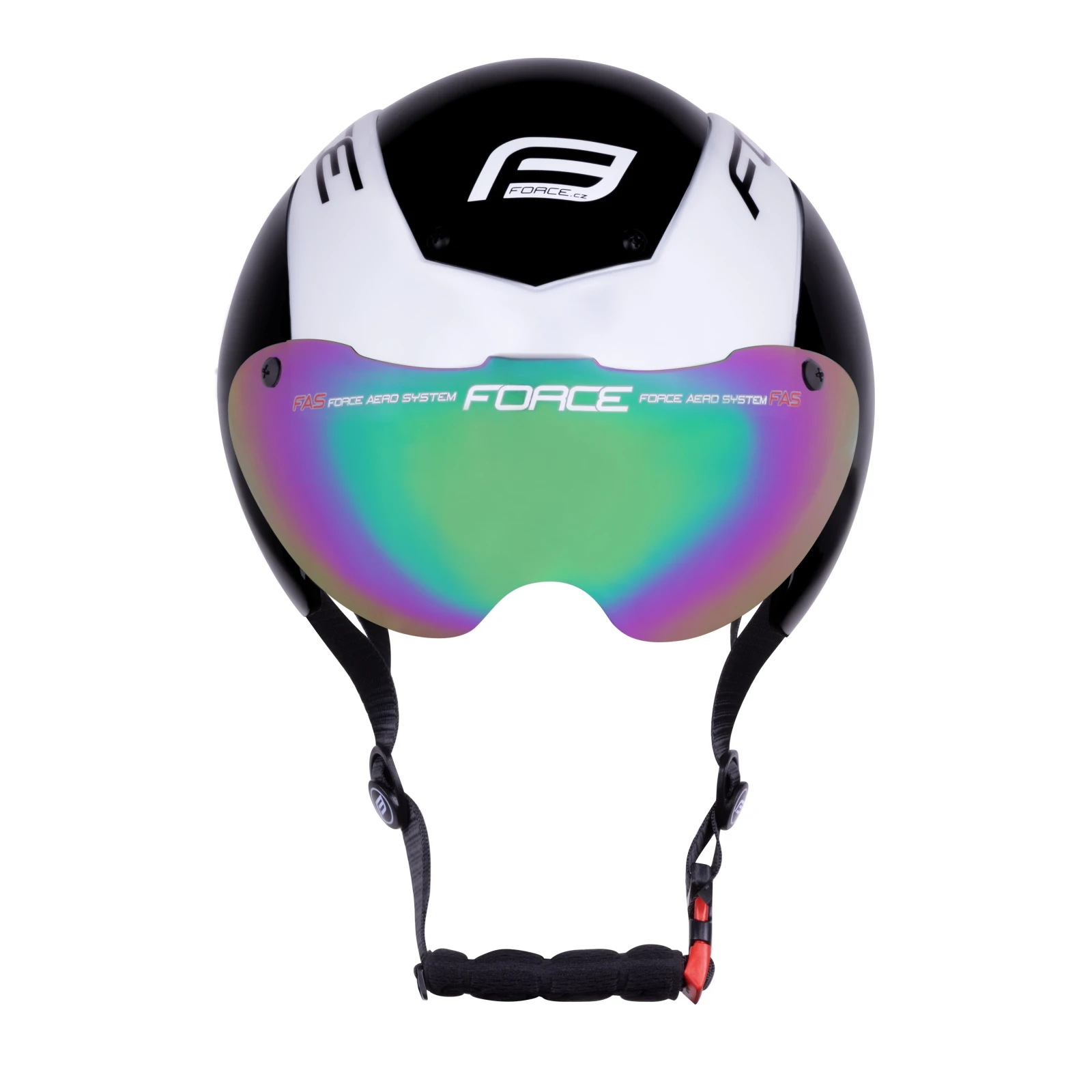 7. Casca Force Globe Air alb negru L-XL (58-62 cm) Alb, 58-62cm