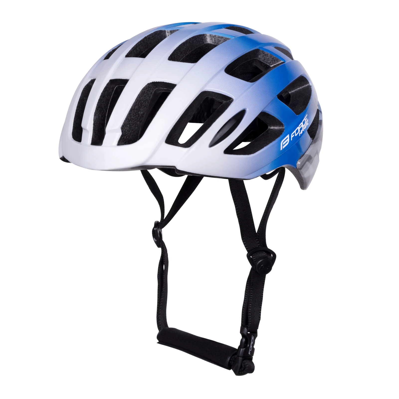 1. Casca Force Hawk alb albastru S-M (56-59 cm) 56-59cm, Alb/Albastru