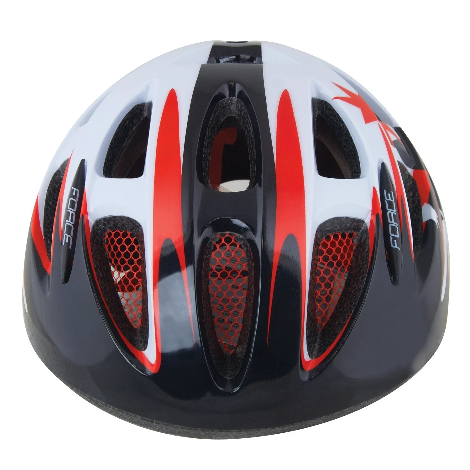 2. Casca Force Lark pentru copii negru rosu alb S 48-54cm, Alb/Negru/Rosu
