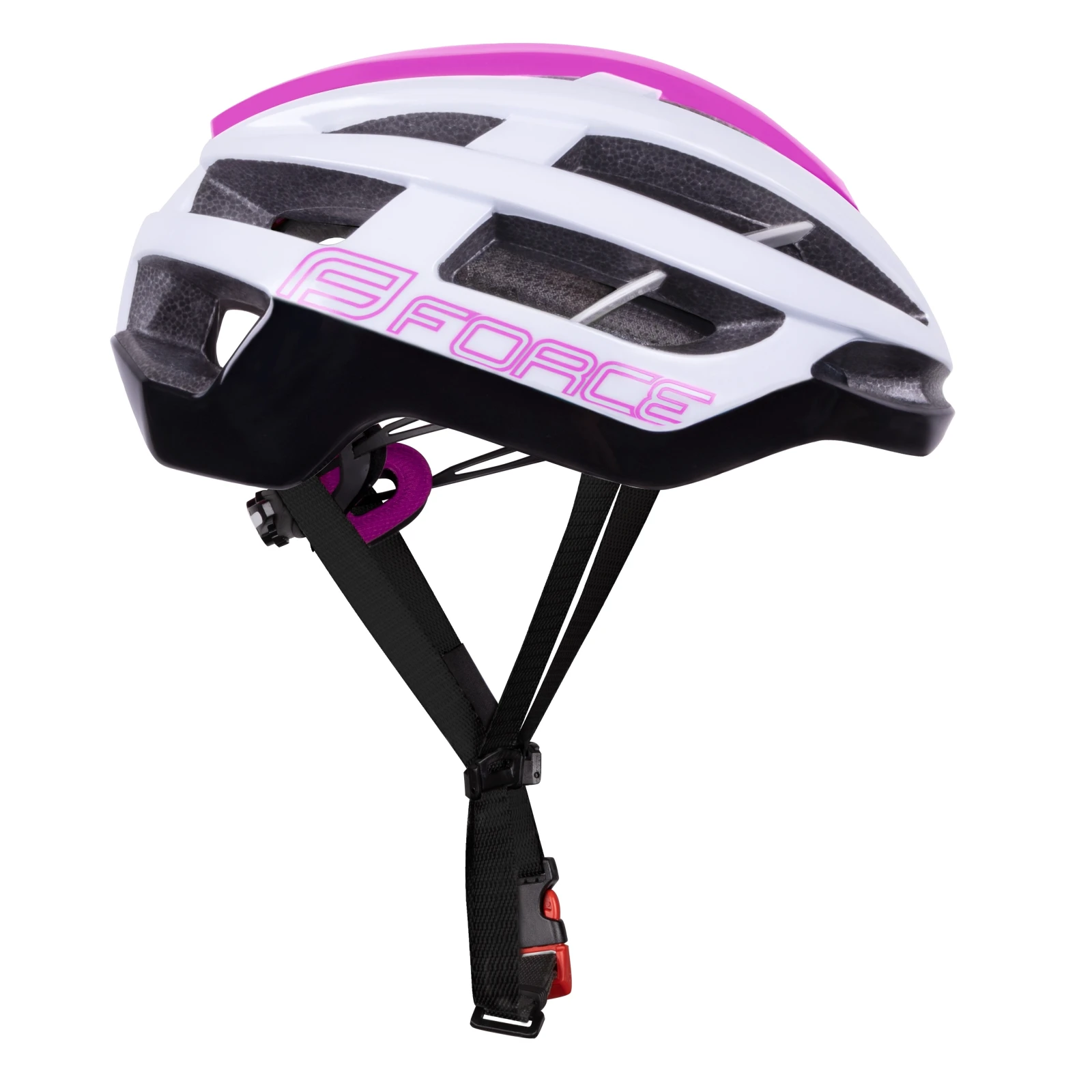 3. Casca Force Lynx Alb Roz S-M (55-59 cm) Magenta/Alb/Negru, 55-59cm