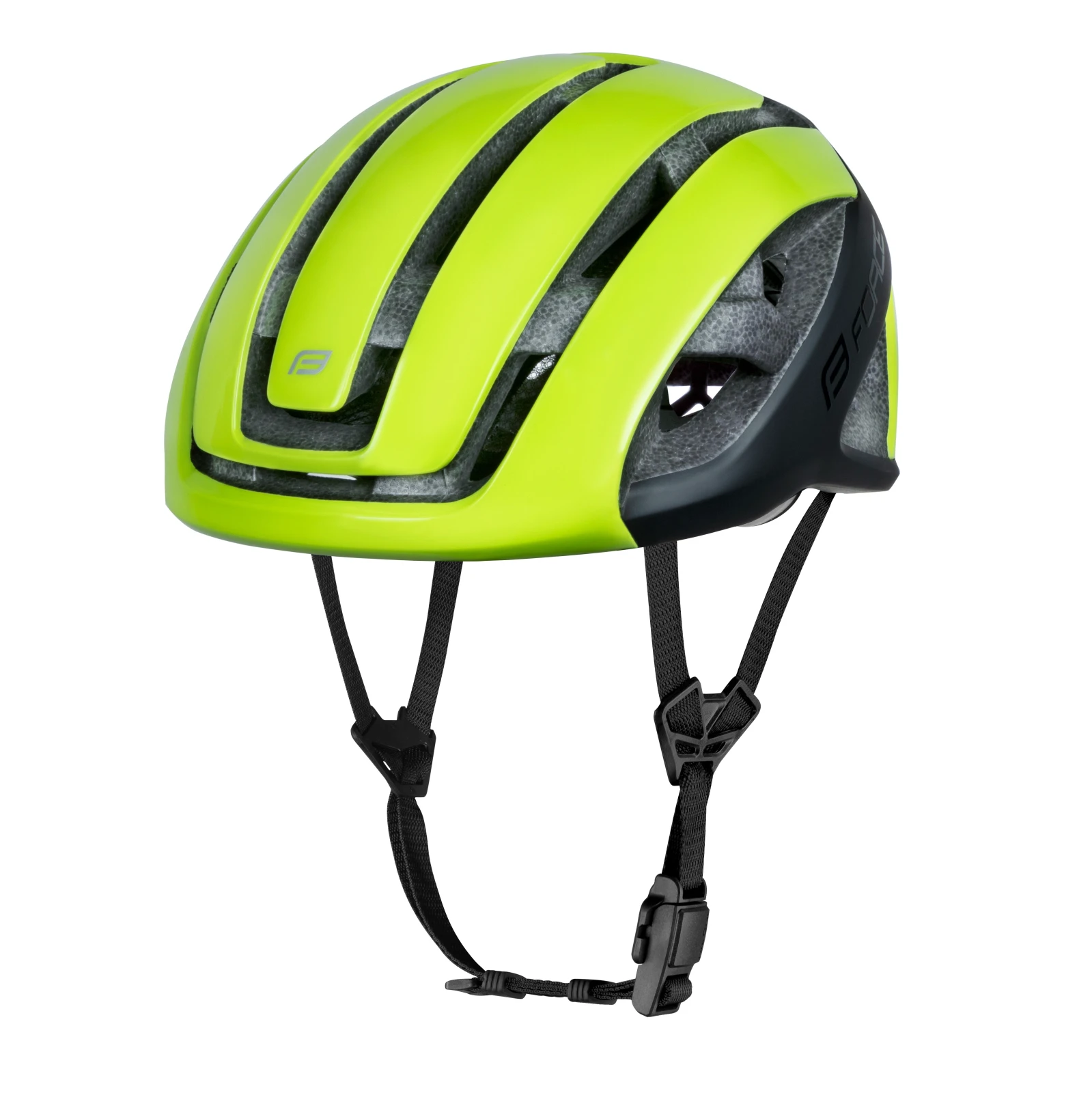 Casca Force NEO fluo negru L-XL (58-62 cm) 58-62cm, Galben fluo/Negru - 105557