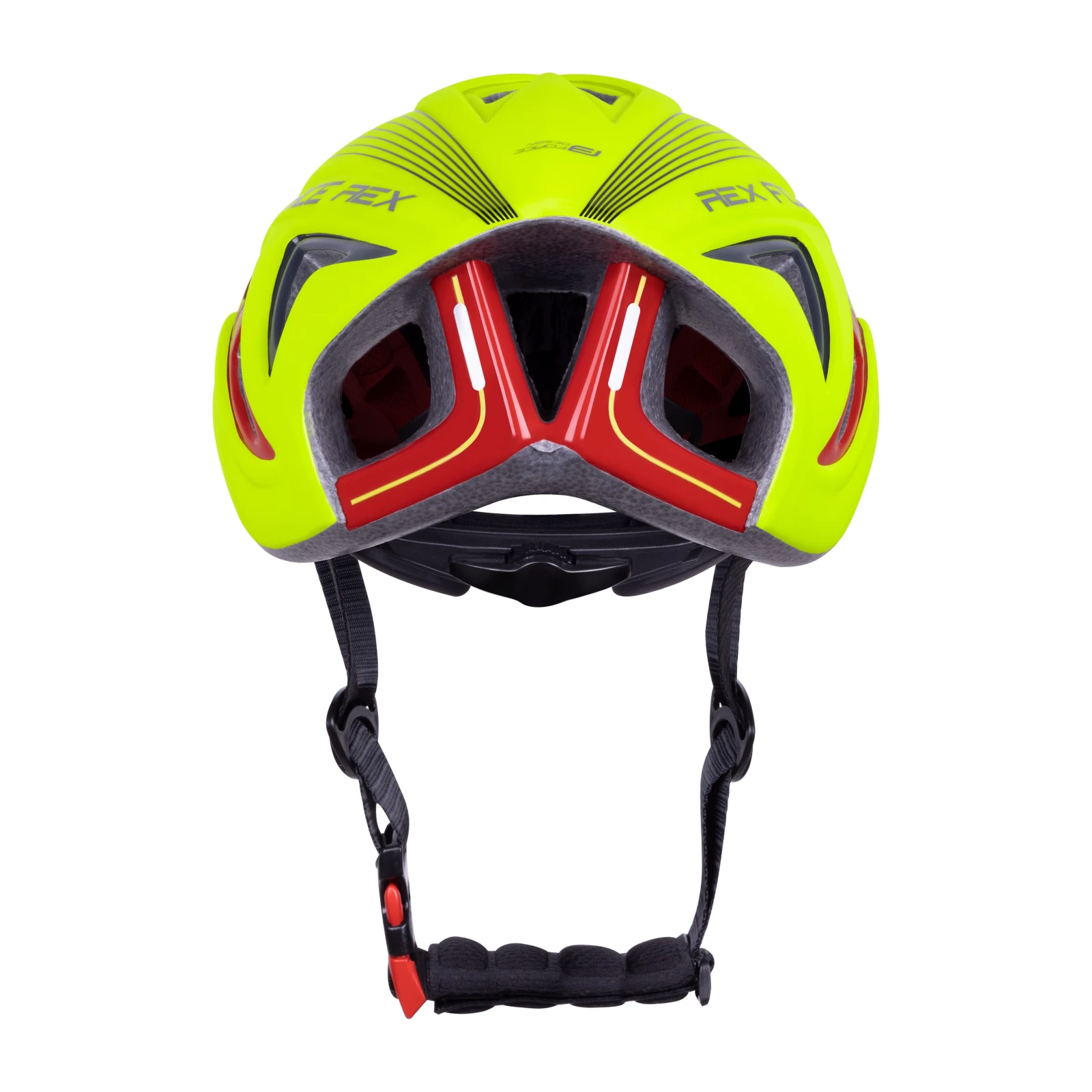 4. Casca Force Rex Fluo Rosu S M 56-58cm, Galben fluo/Rosu