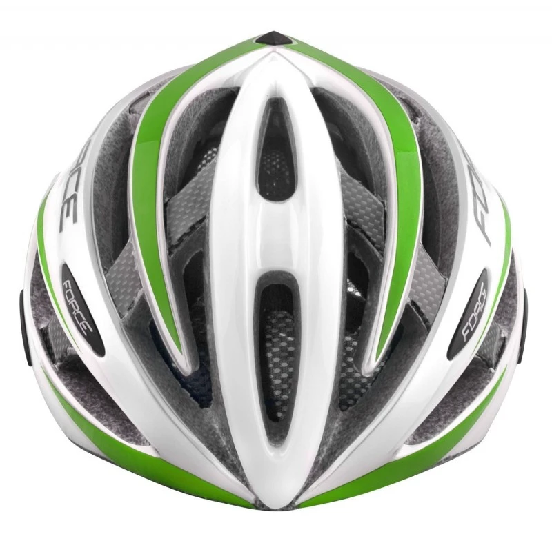 4. Casca Force Road, Alb Verde, L XL (58-63cm) 58-63cm, Alb/Verde