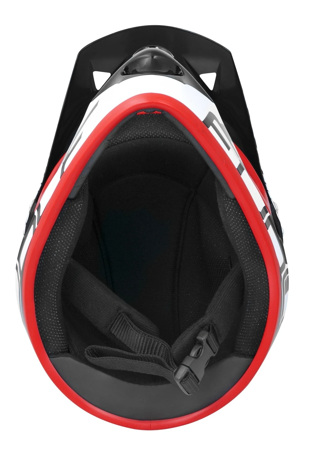 5. Casca Force Tiger downhill negru rosu alb L XL 59-60cm, Alb/Negru/Rosu