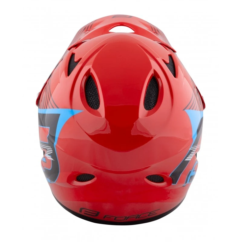 3. Casca Force Tiger downhill Rosu negru Bleu L-XL 59-60cm, Rosu/Negru