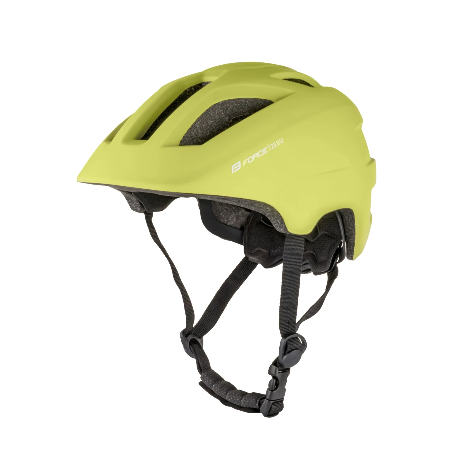 Casca Force Zebu cu lumina, lime XS-S (46-52 cm) Galben fluo, 46-52cm - 153014