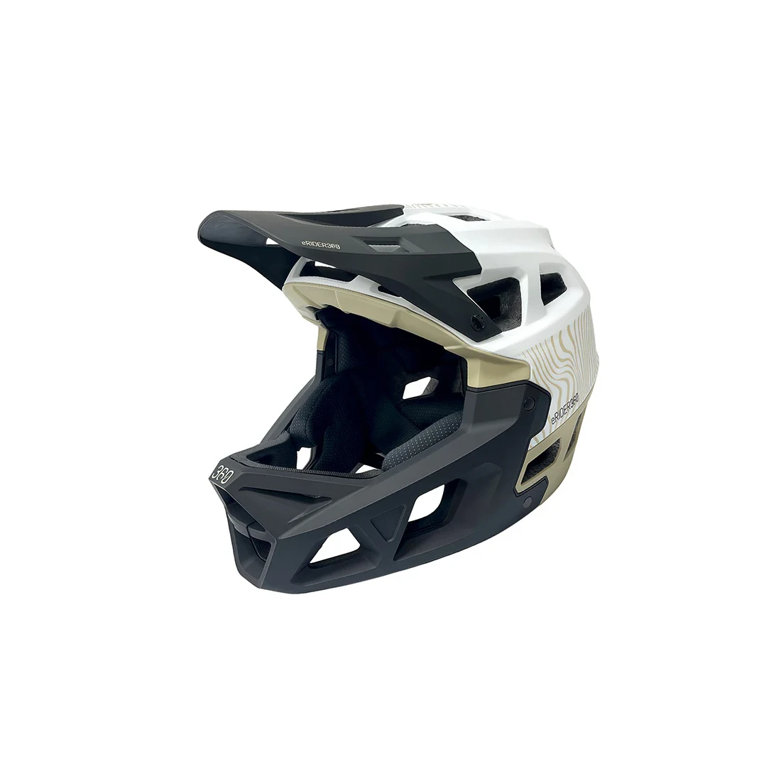 Casca full-face Integra Sport, Alb Kaki, 59-61 cm (L) 59-61cm, Alb/Negru - 152193