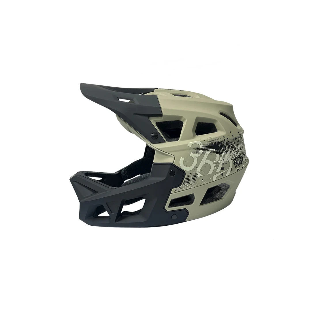 2. Casca full-face Integra Sport, Kaki, 55-58 cm (M) 55-58cm, Kaki/Negru