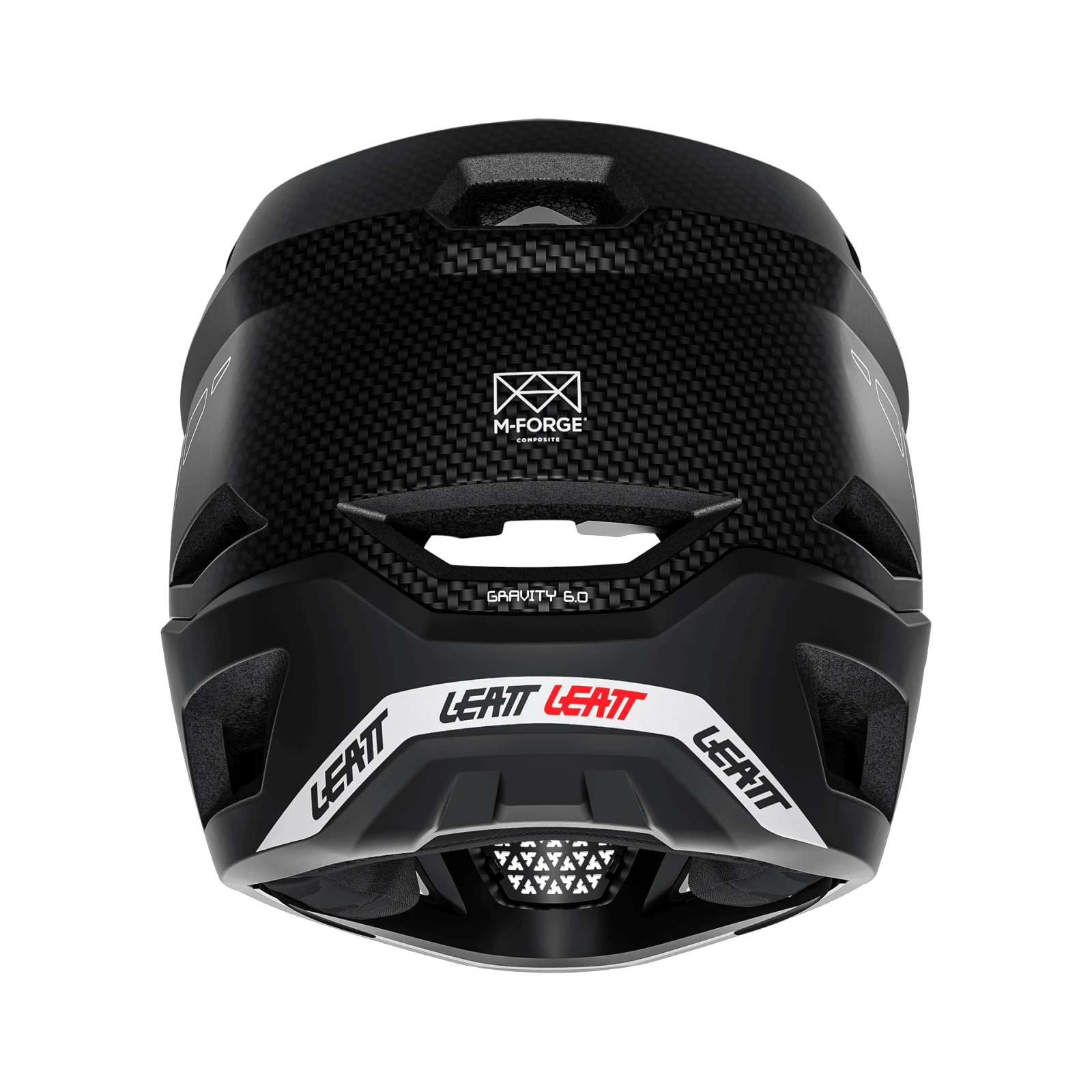 2. Casca Leatt MTB Gravity 6.0 Carbon White L - 59-60cm 59-60cm, Alb/Negru