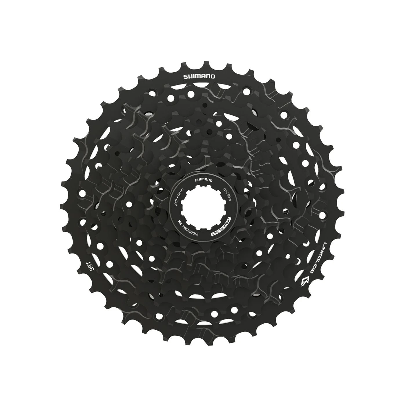 1. Caseta de pinioane Shimano CUES CS-LG300-10, 10 viteze, 11-39T 11-39T