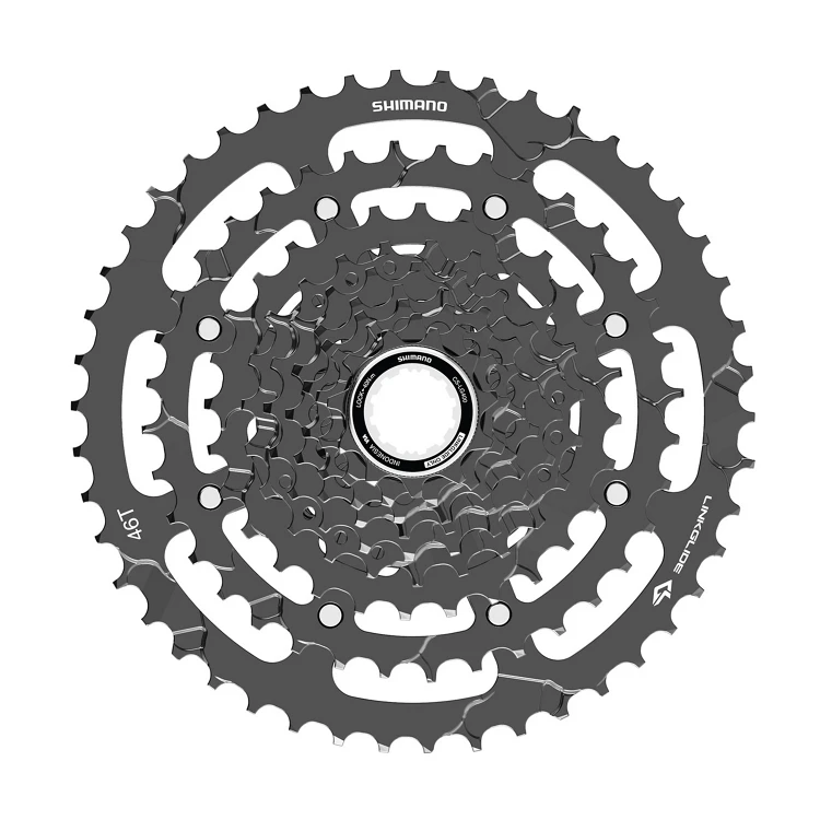 1. Caseta de pinioane Shimano CUES CS-LG400-9, 9 viteze, 11-46T 11-46T