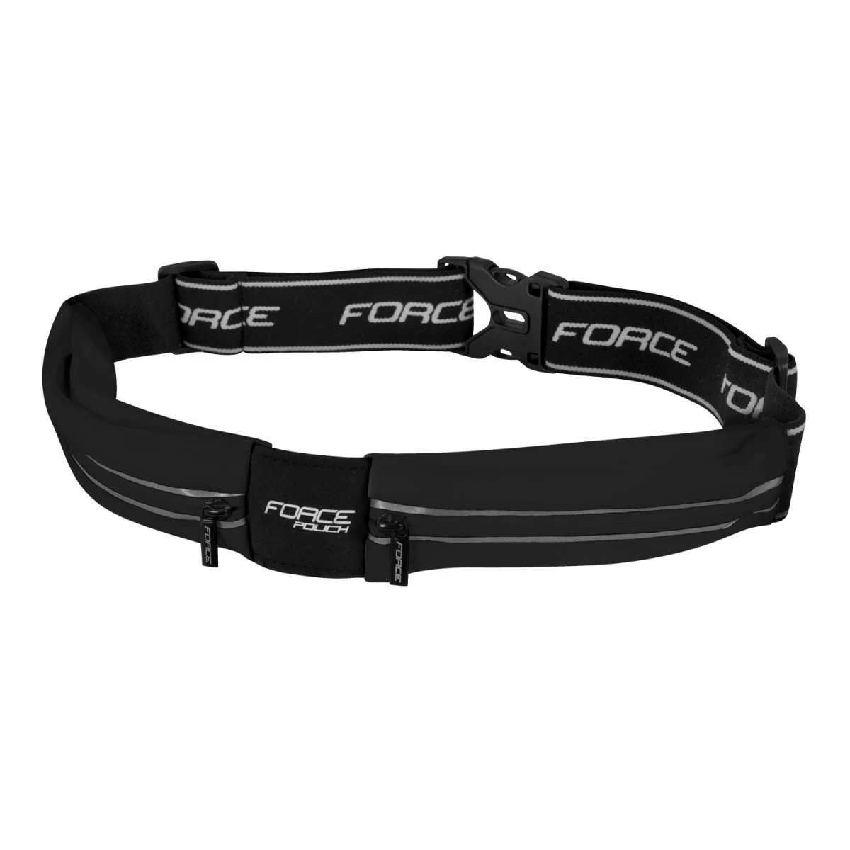 1. Centura alergare Force Pouch neagra Negru