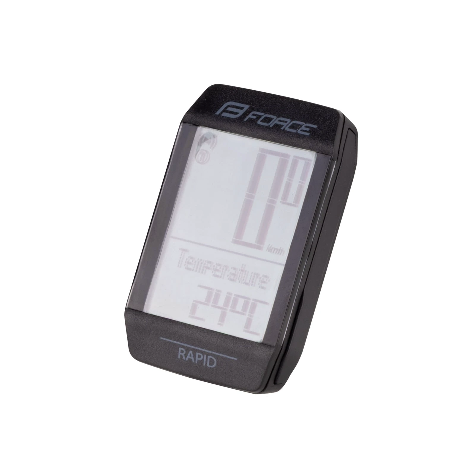 1. Ciclocomputer Force RAPID 15F fara fir, negru