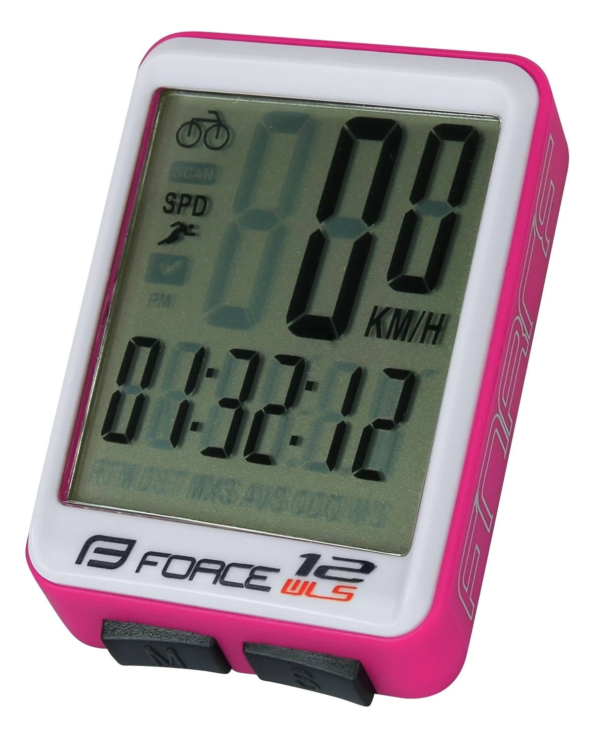 Ciclocomputer Force WLS 12F roz Roz - 101147