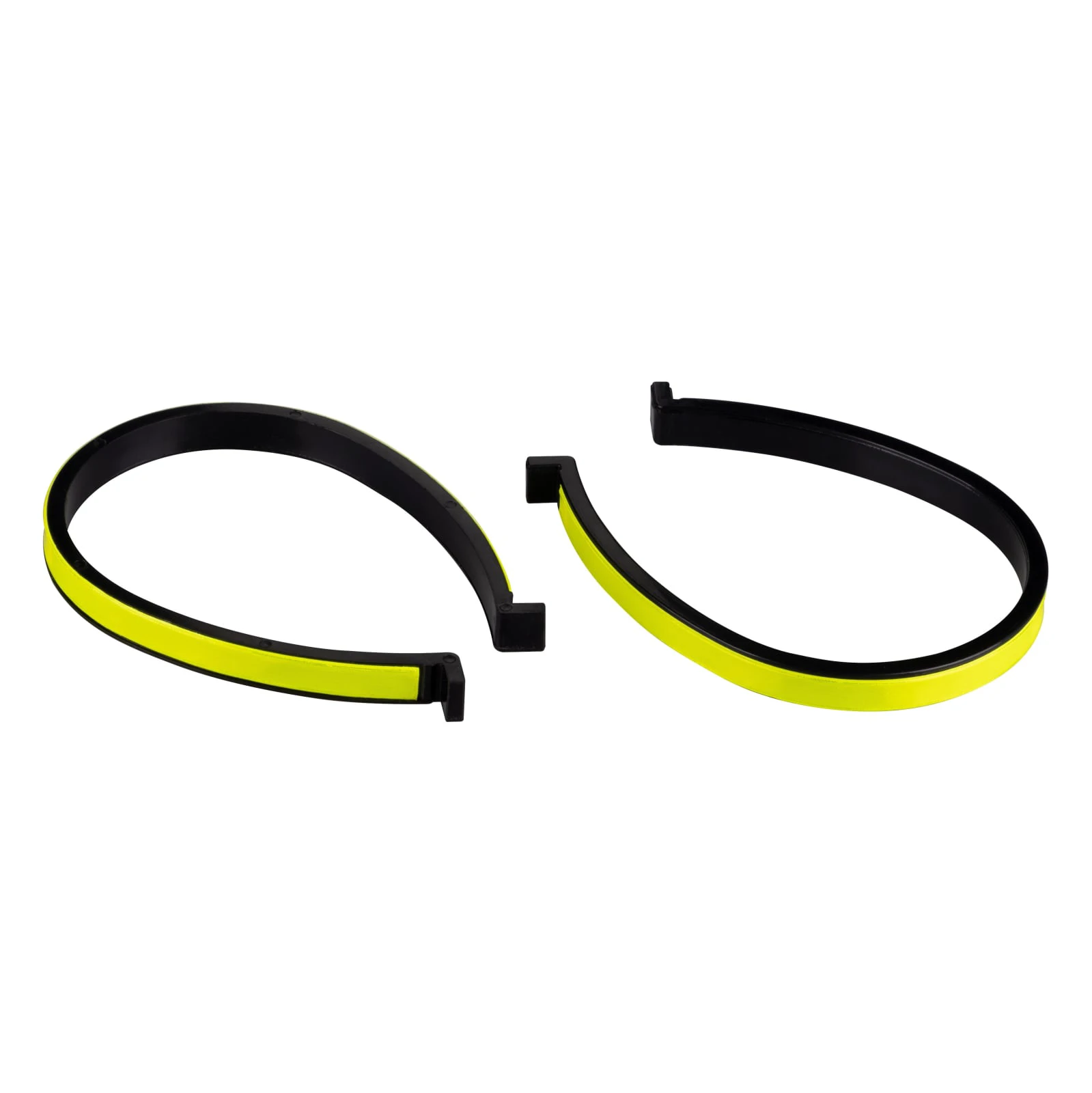 1. Clipsuri reflectorizante pentru pantaloni Force, din plastic, 2 bucati