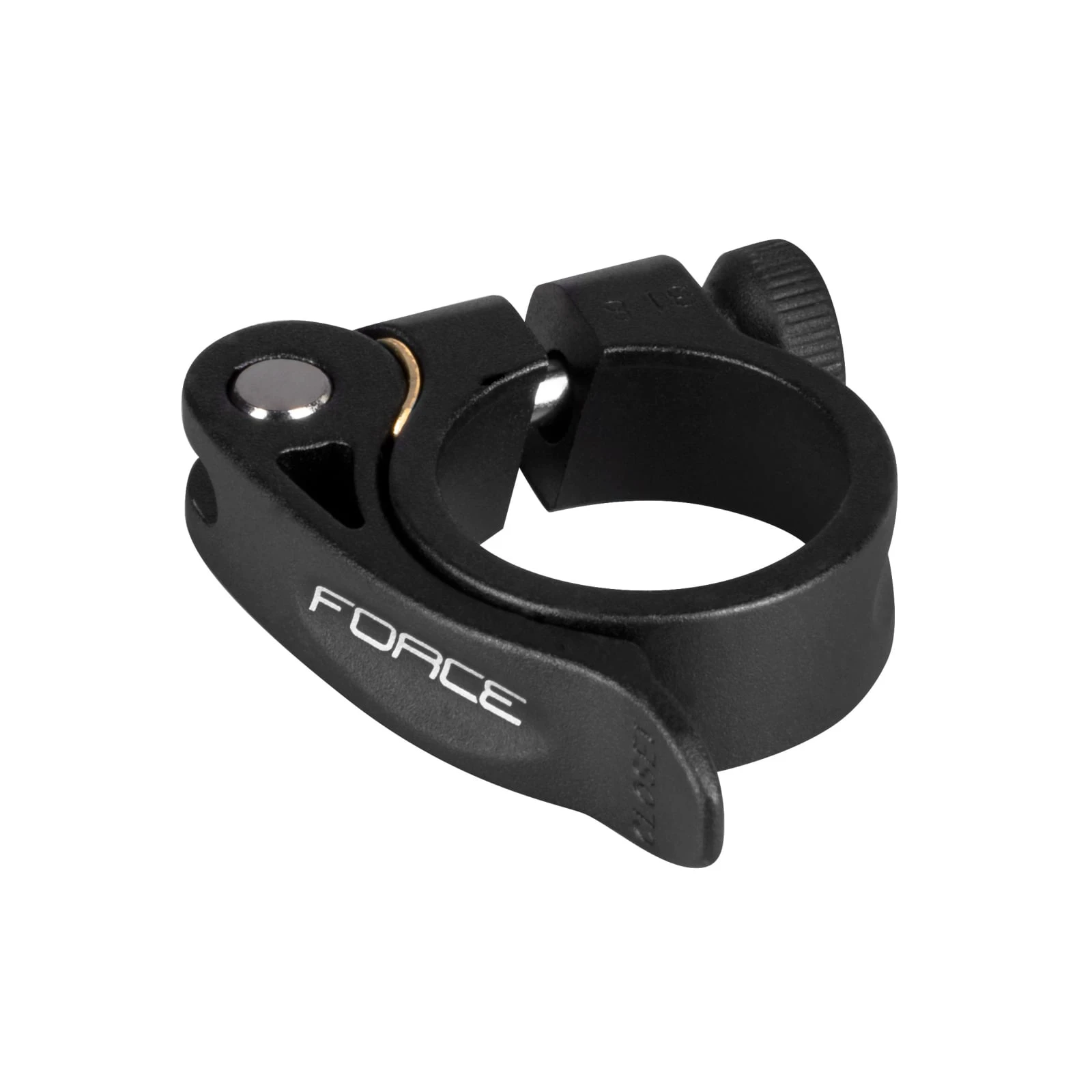 1. Colier tija sa cu prindere rapida Force C4.4, Aluminiu, Negru, 31.8mm 31.8mm