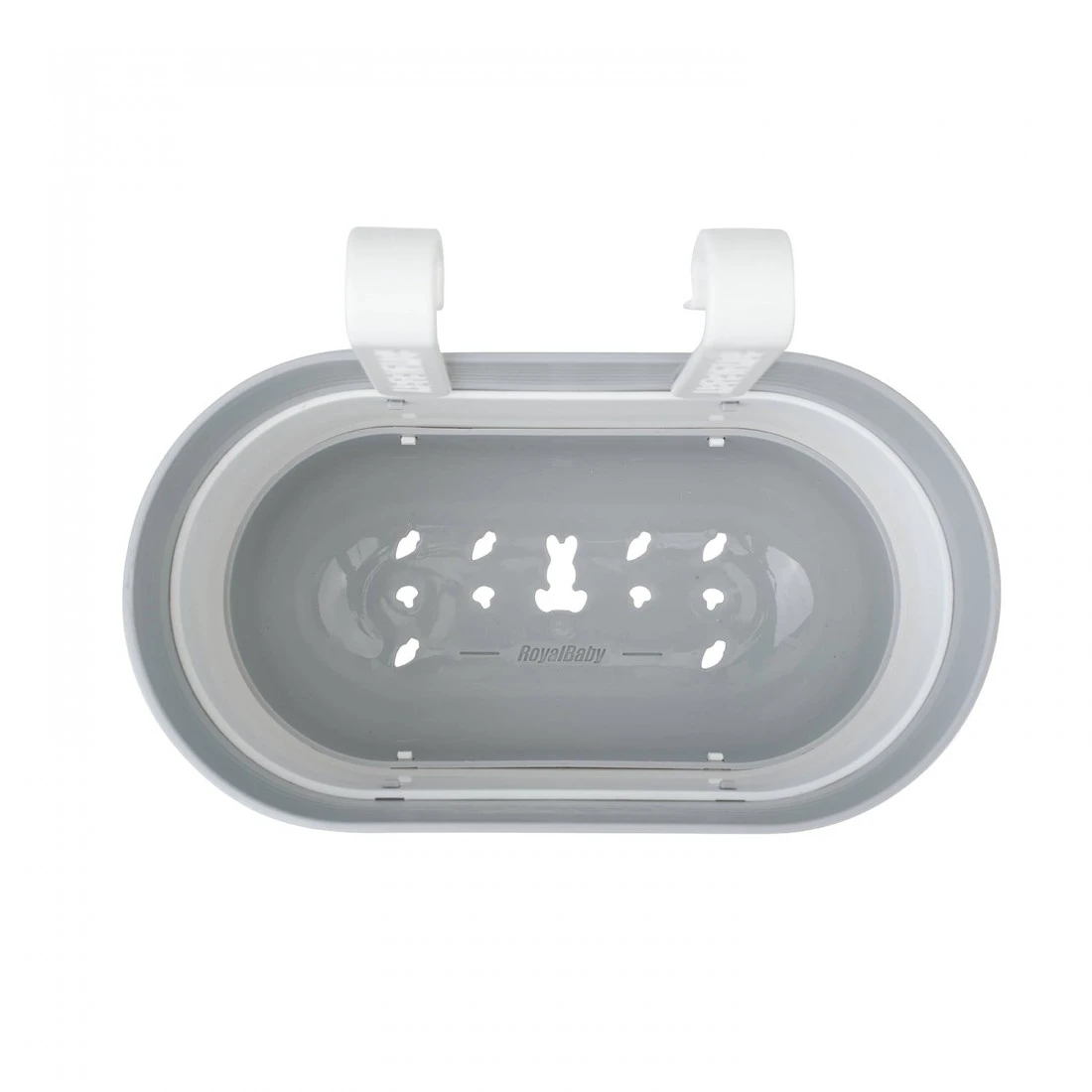 2. Cos Pliabil RoyalBaby Gri Alb S Gri/Alb, 22x11.5x13cm