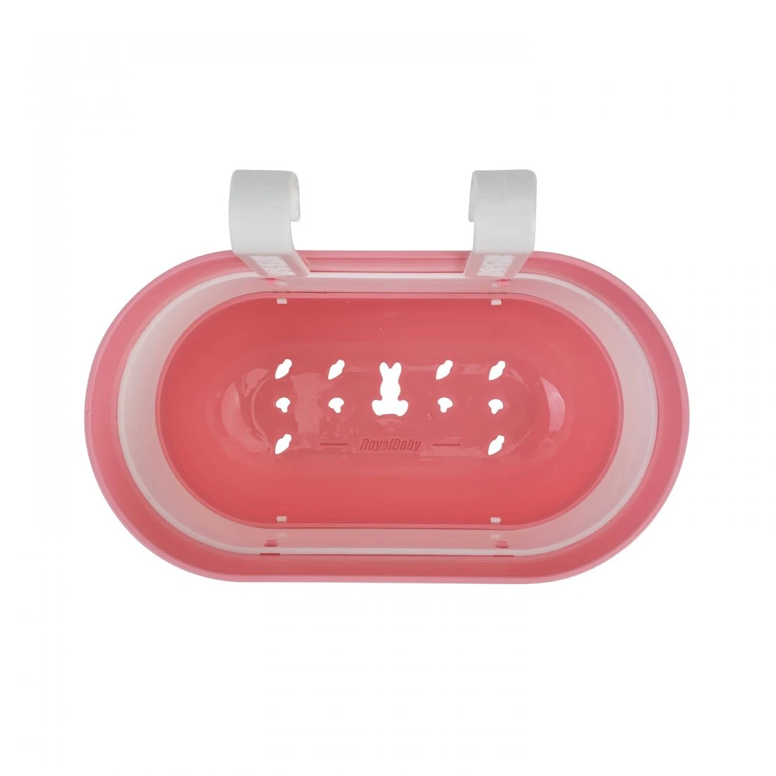 3. Cos Pliabil RoyalBaby Roz Alb S Roz/Alb, 22x11.5x13cm