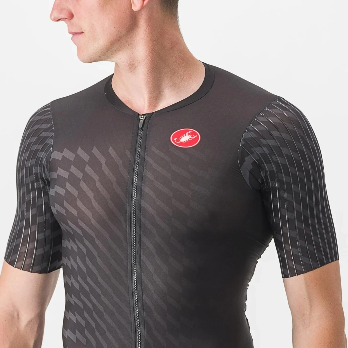 3. Costum de triatlon cu maneca scurta Castelli PR 2 Speed, Negru, L L, Negru/Antracit
