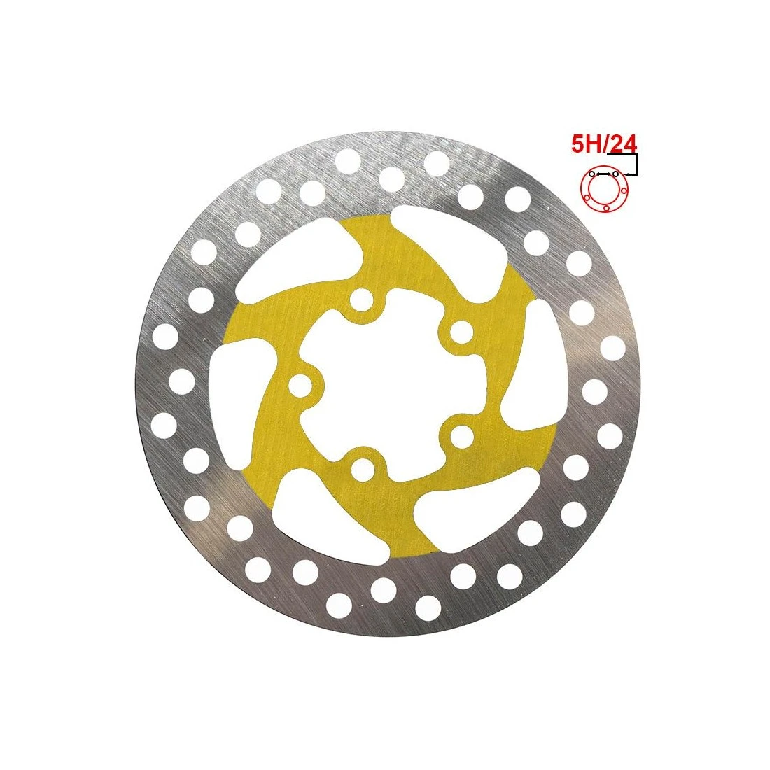 Disc frana 120mm 5 gauri Galben Galben - 111332