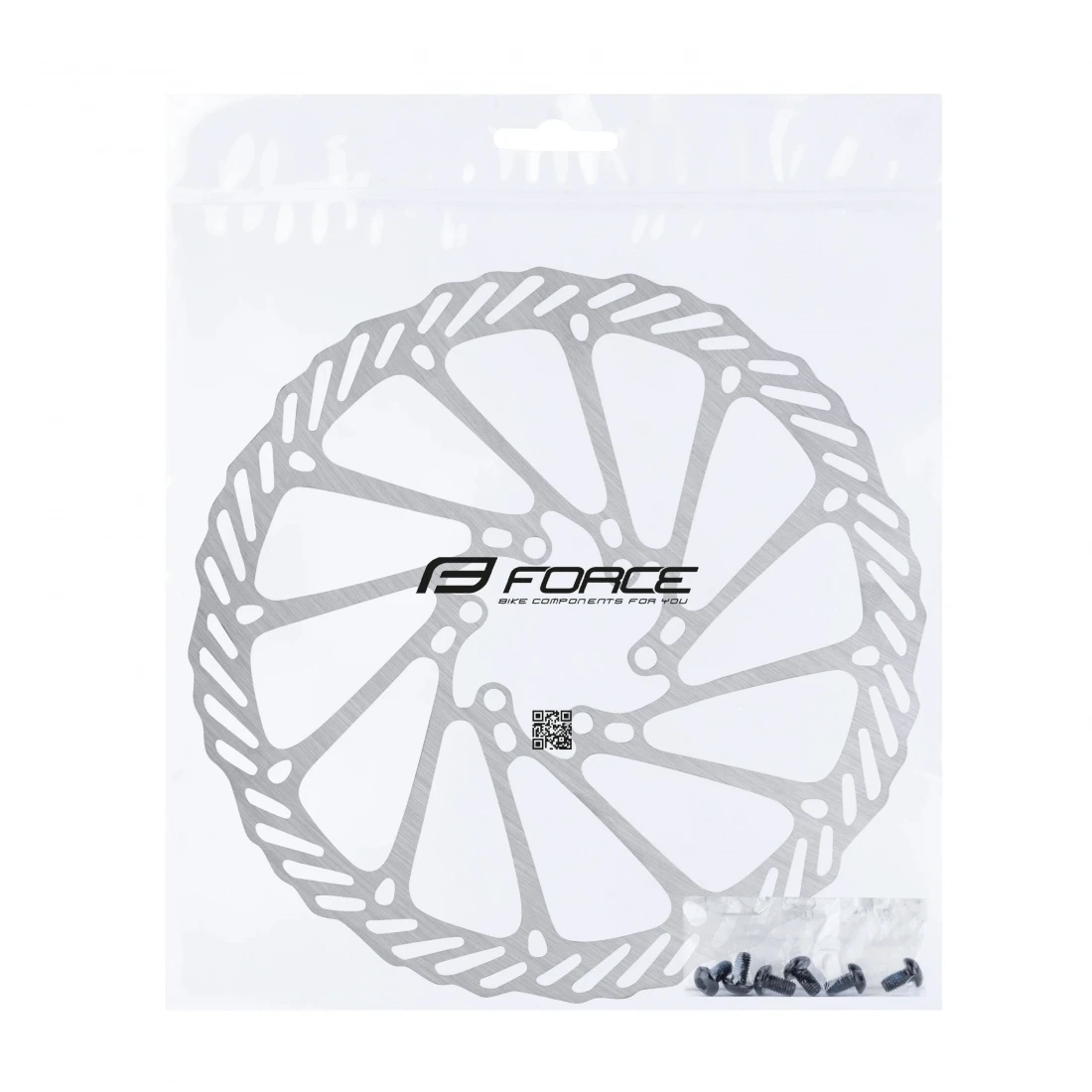 2. Disc frana Force-7 180mm, 6 gauri, argintiu 180mm