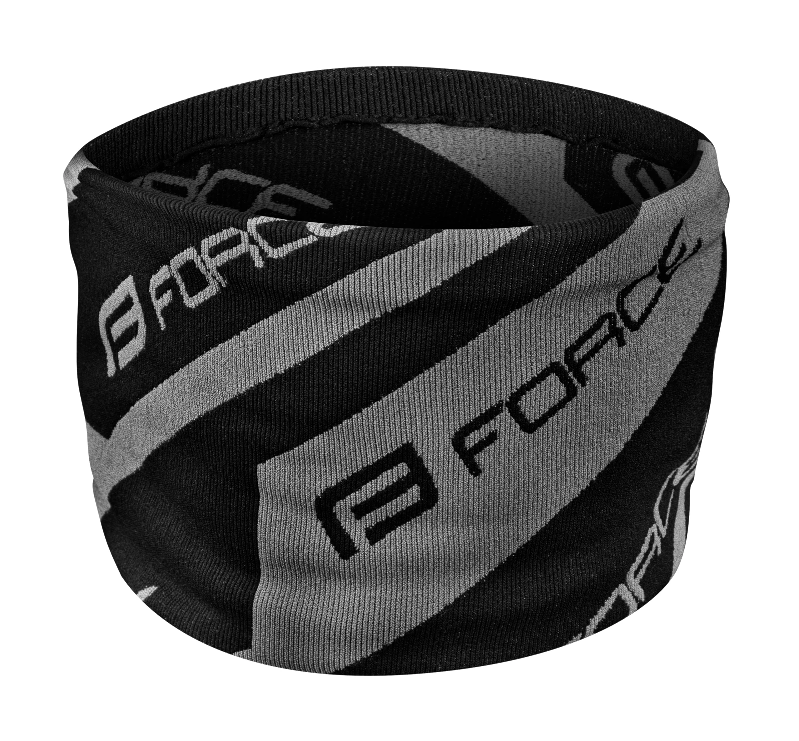 1. Esarfa Force Step Winter negru gri