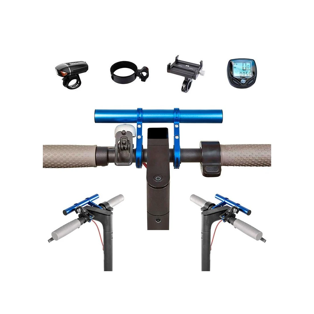 2. Extensie ghidon trotineta 20cm albastra Albastru