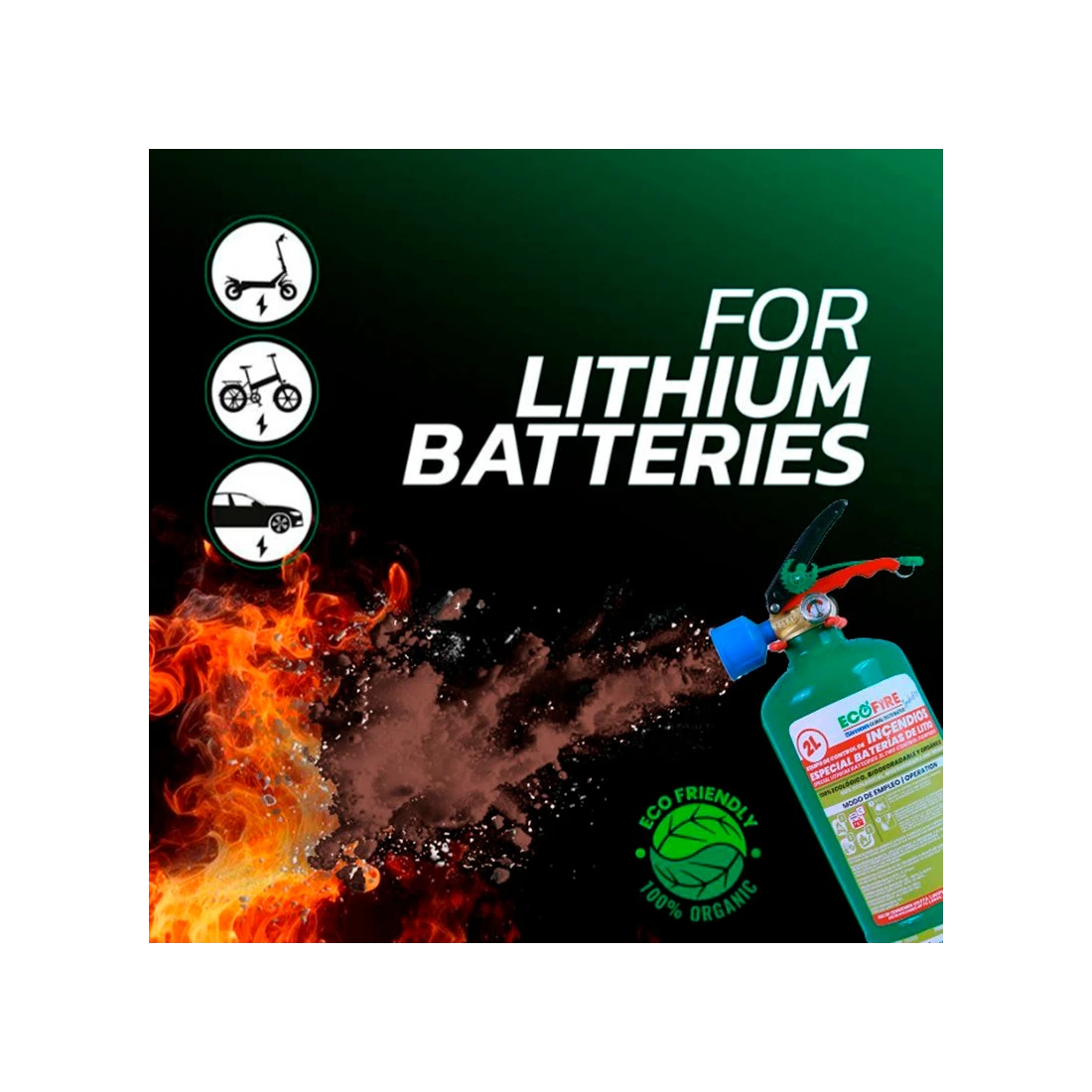 4. Extinctor dielectric pentru baterii Litiu