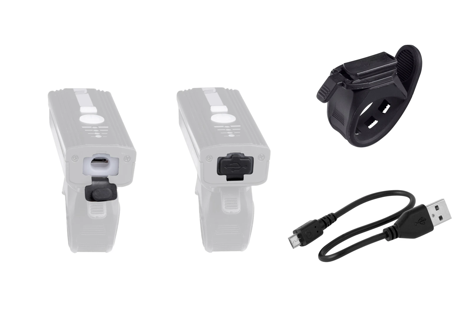 2. Far fata Force Alert 350 LM USB negru
