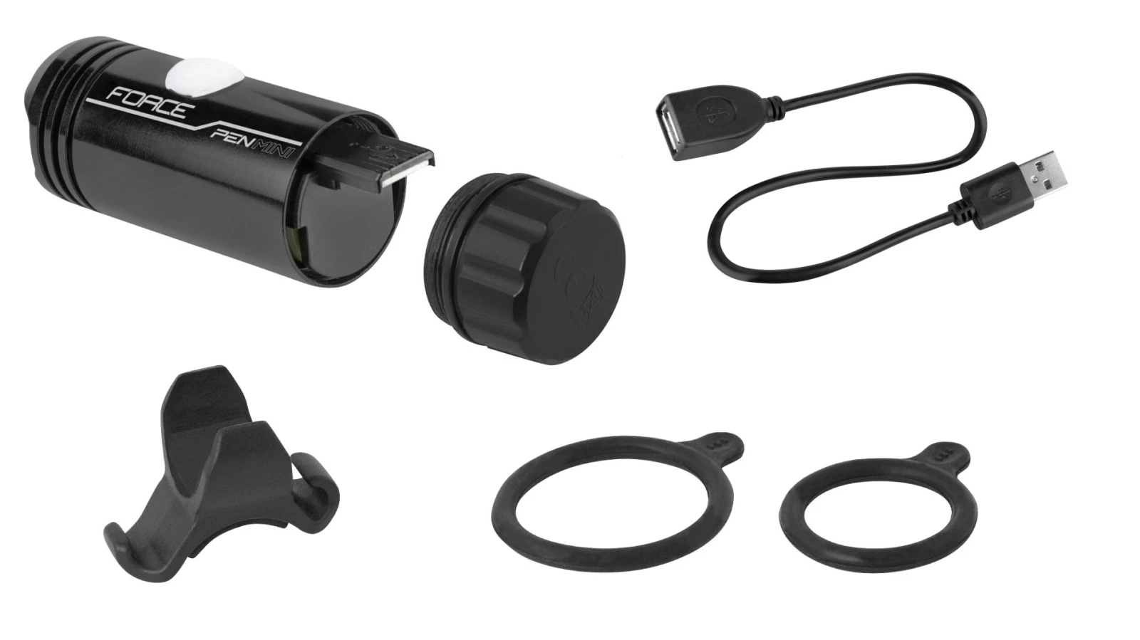 3. Far fata Force Pen Mini 150LM USB Mini Negru