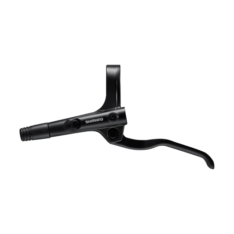 2. Frana pe disc set asamblat Shimano Altus BL-MT200(L), BR-MT200(F), Negru, fara adaptor, placute Resin (fara radiator), cu oliva si insertie, conducta