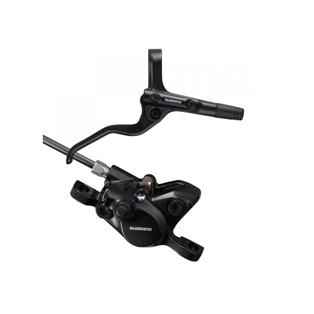 1. Frana hidraulica disc Shimano Altus MT200, dreapta spate, 1700mm, negru, neambalata, (AMT200JLRURX170)