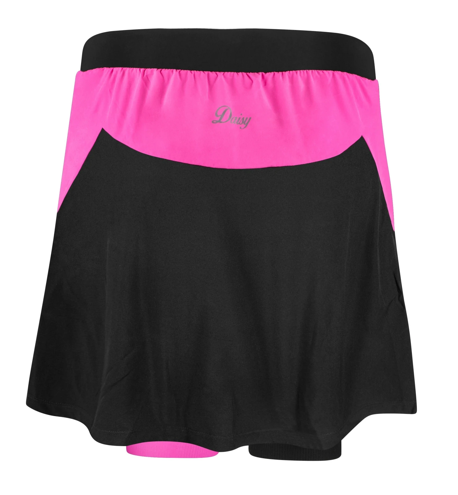 2. Fusta cu pantaloni scurti cu bazon Force Daisy negru roz S S, Negru/Roz