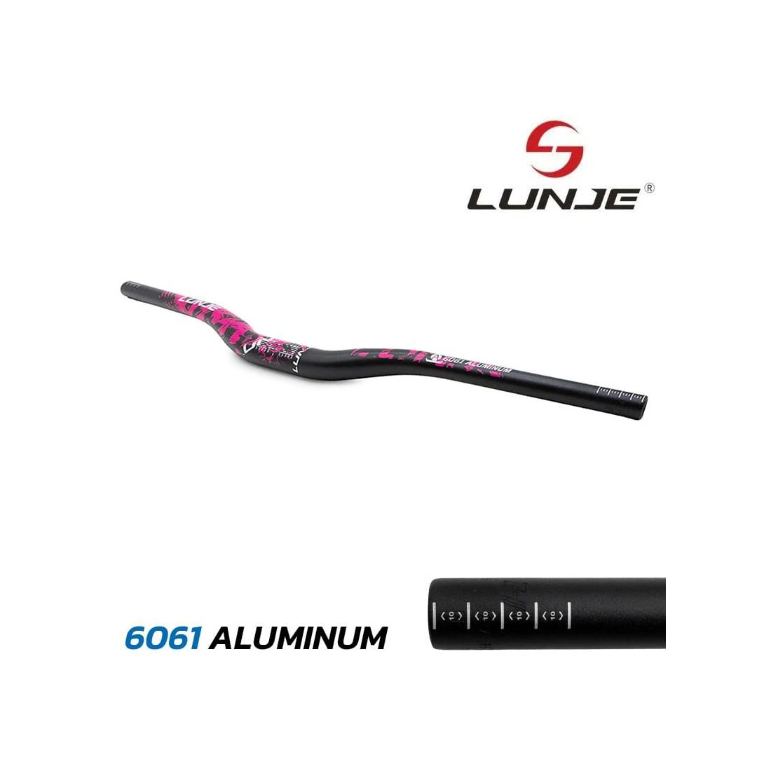 2. Ghidon 720mm cu rise 25mm negru roz