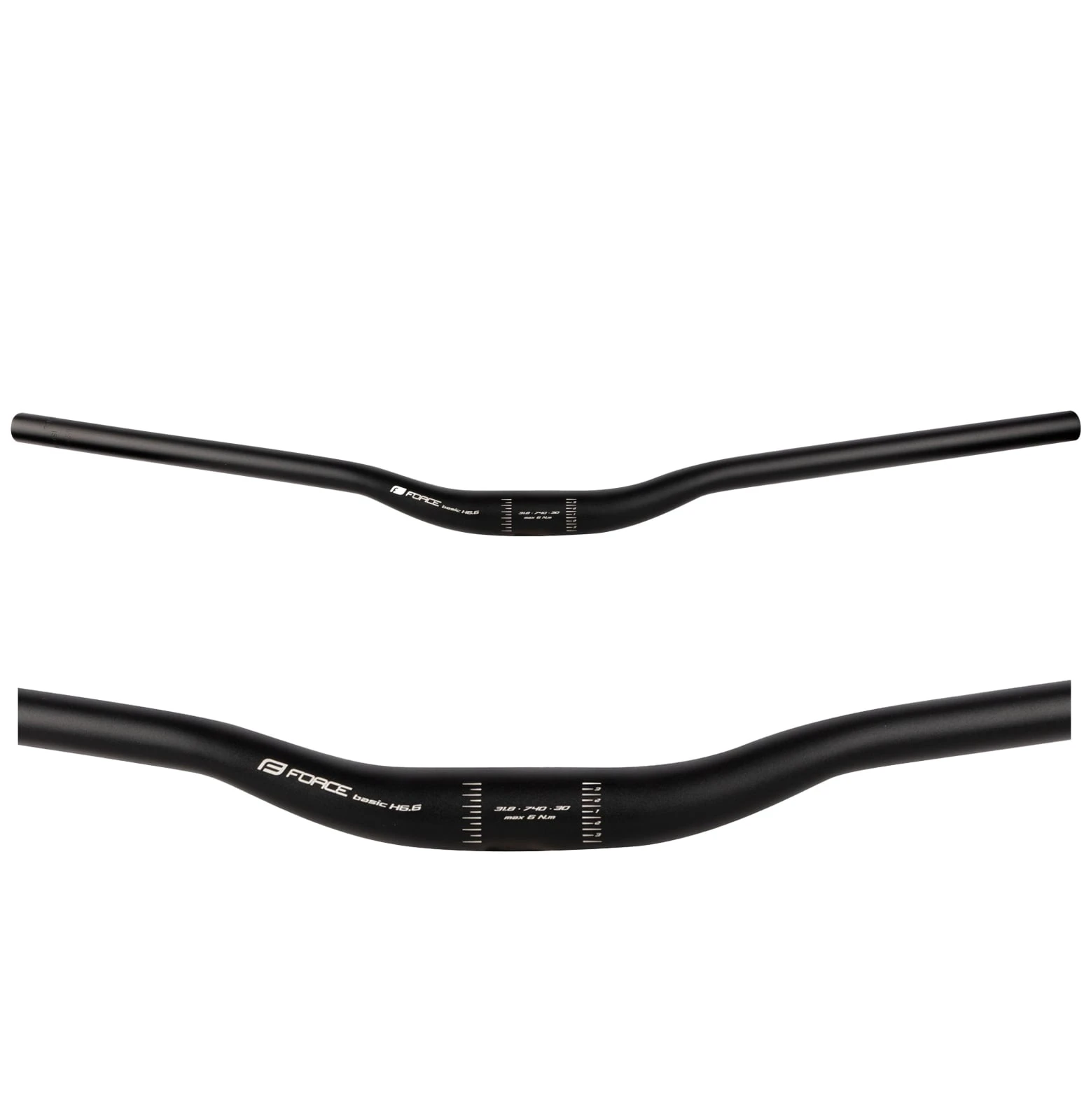 1. Ghidon Force Basic H6.6 rised 31.8 740mm AL Negru Mat 740mm