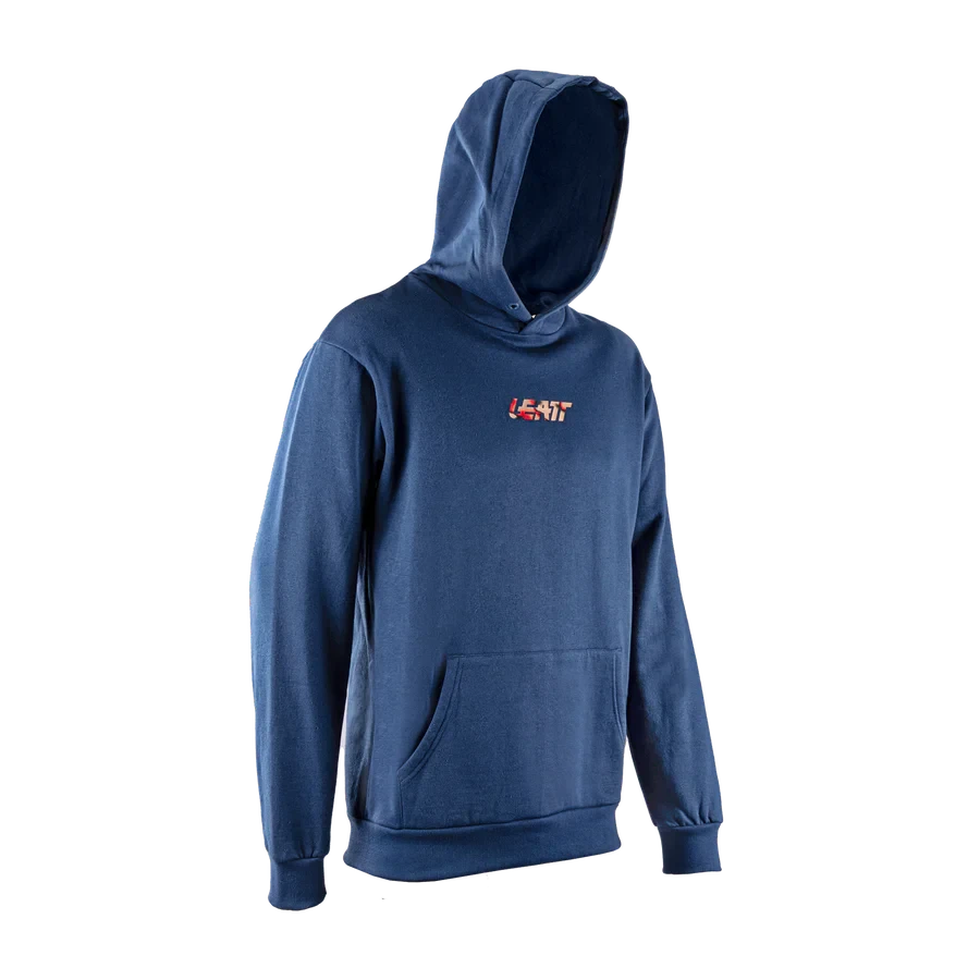 1. Hanorac Leatt Hoodie Core Denim Blue L Albastru, L