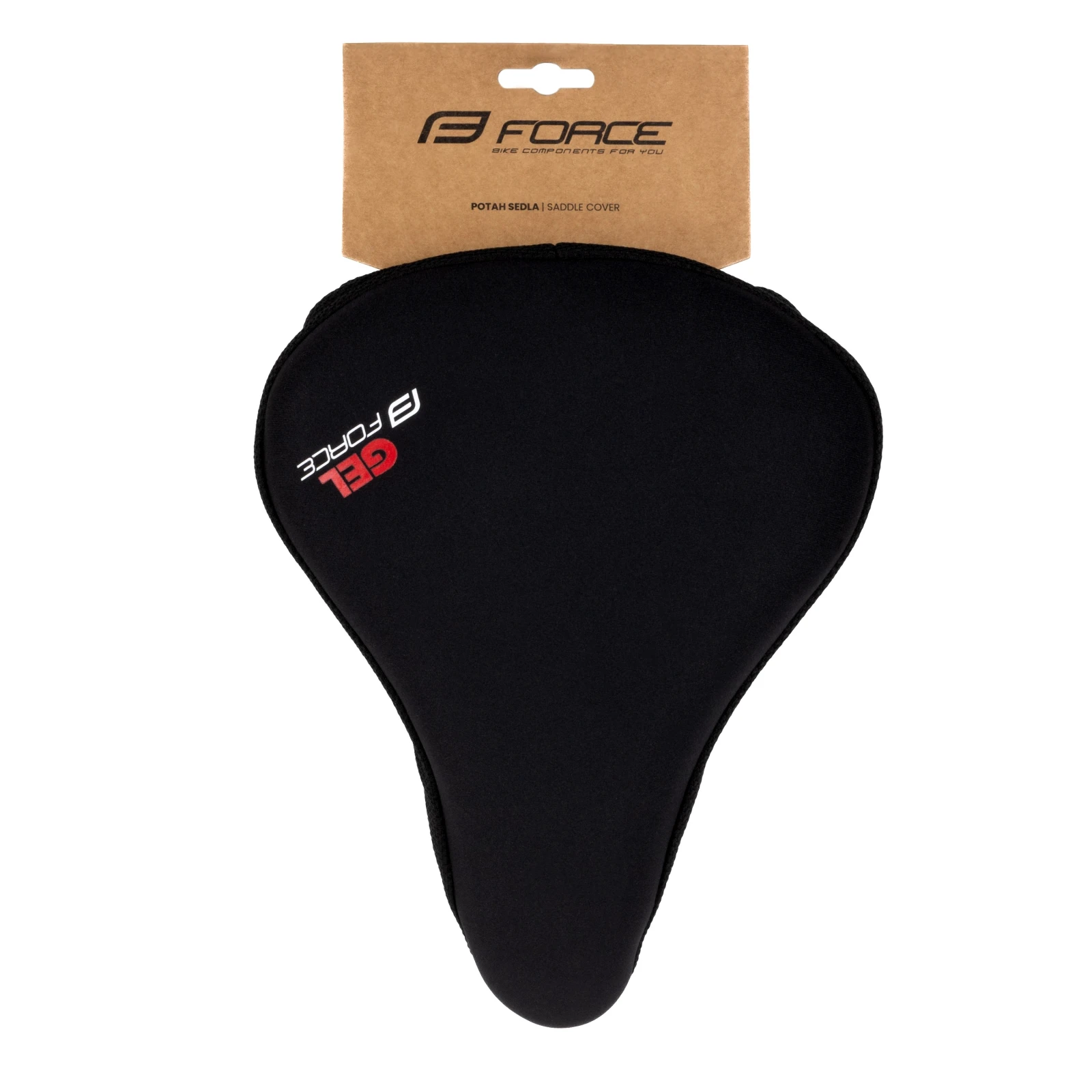 3. Husa Gel Sa bicicleta Force Negru 280x200mm