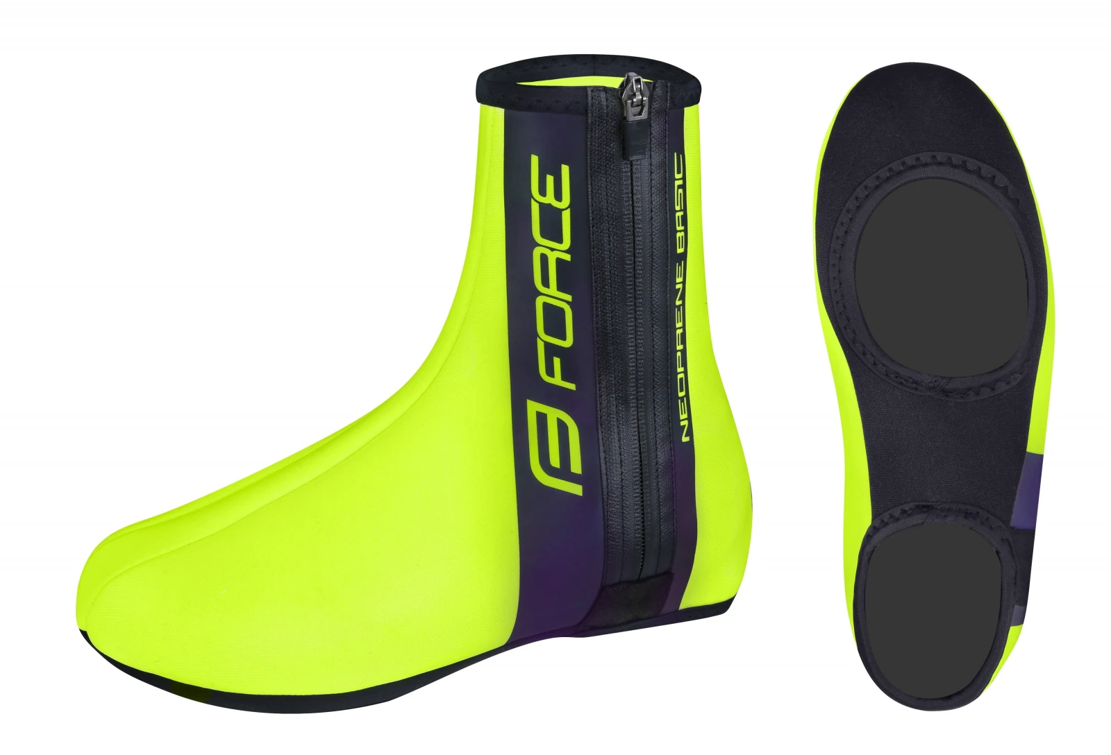 1. Huse pantofi Force Neopren Basic Fluo M Galben fluo/Negru, 40-42