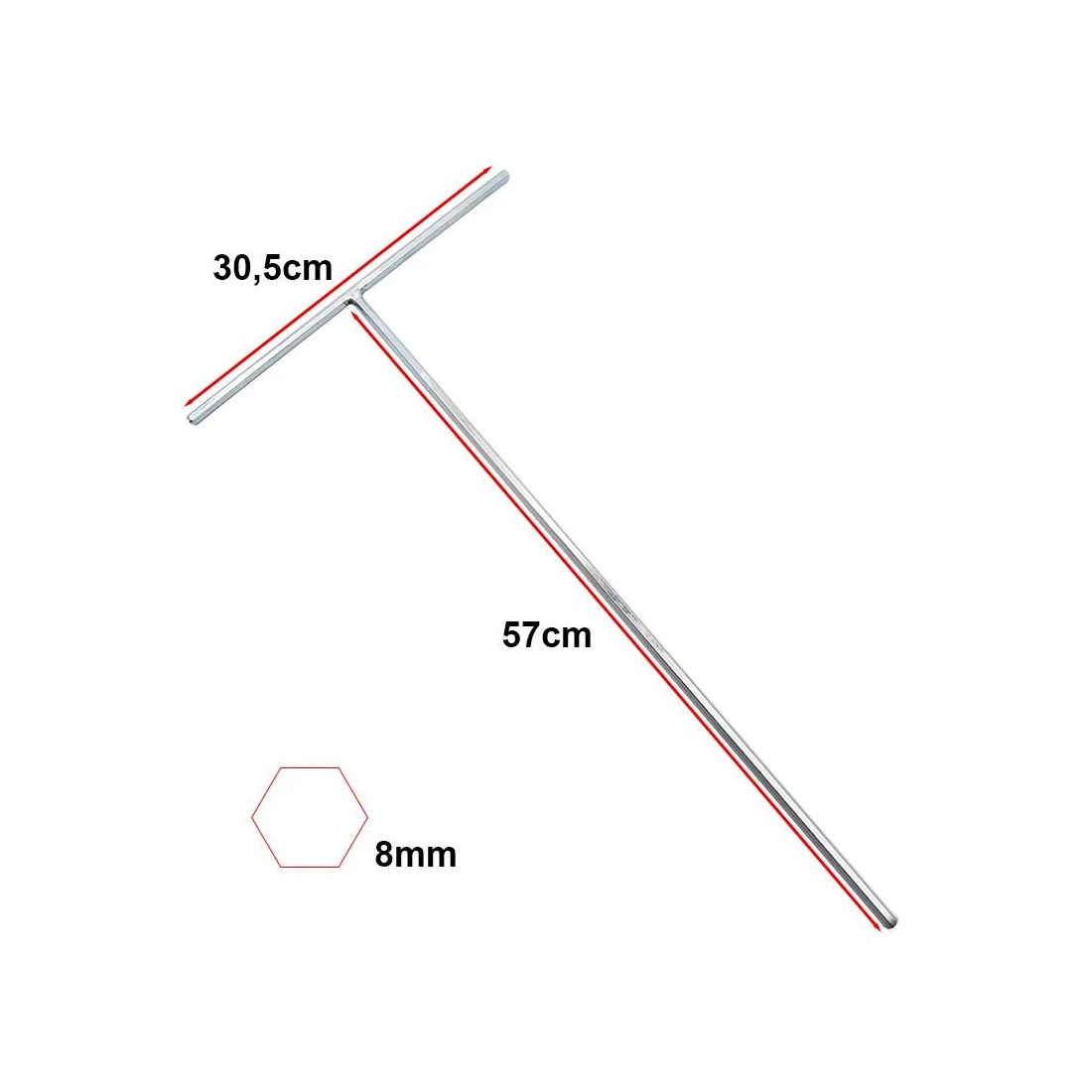 1. Imbus 10mm M10 58cm pentru trotineta Smartgyro