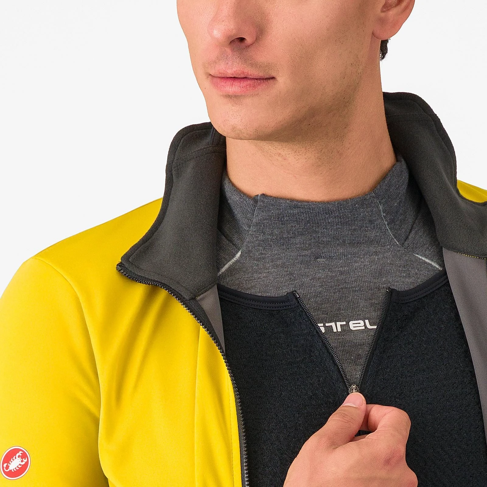 3. Jacheta Castelli Alpha 150, pt barbati, mango mojito negru, L Mango Mojito/Negru, L