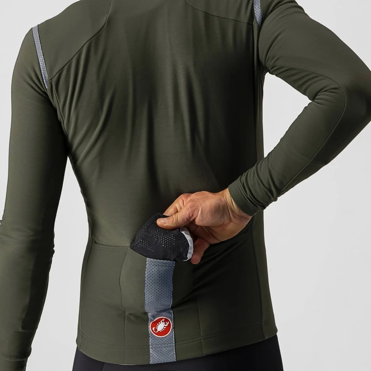 5. Jacheta de ploaie Castelli Emergency 2, pentru barbati, negru deschis, L Negru Deschis, L