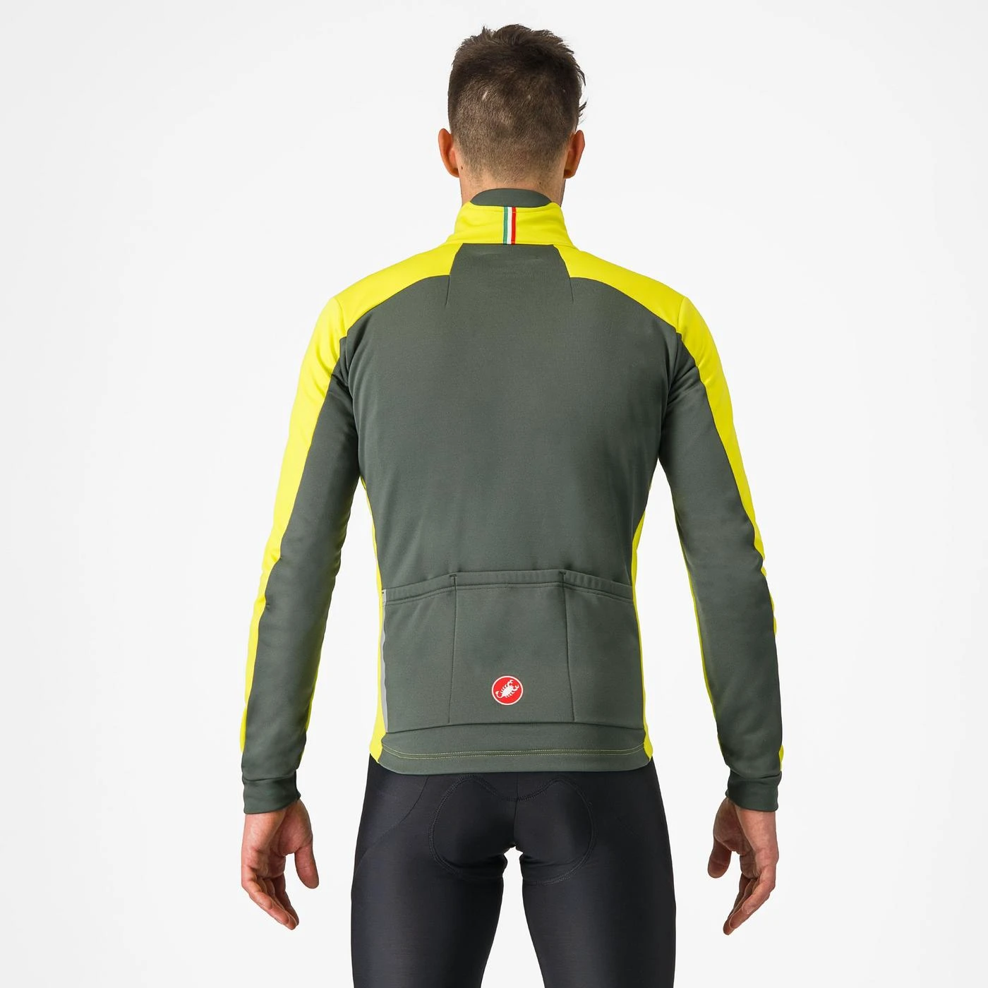 2. Jacheta Castelli Entrata, galben sulf kaki, XXL XXL, Galben fluo