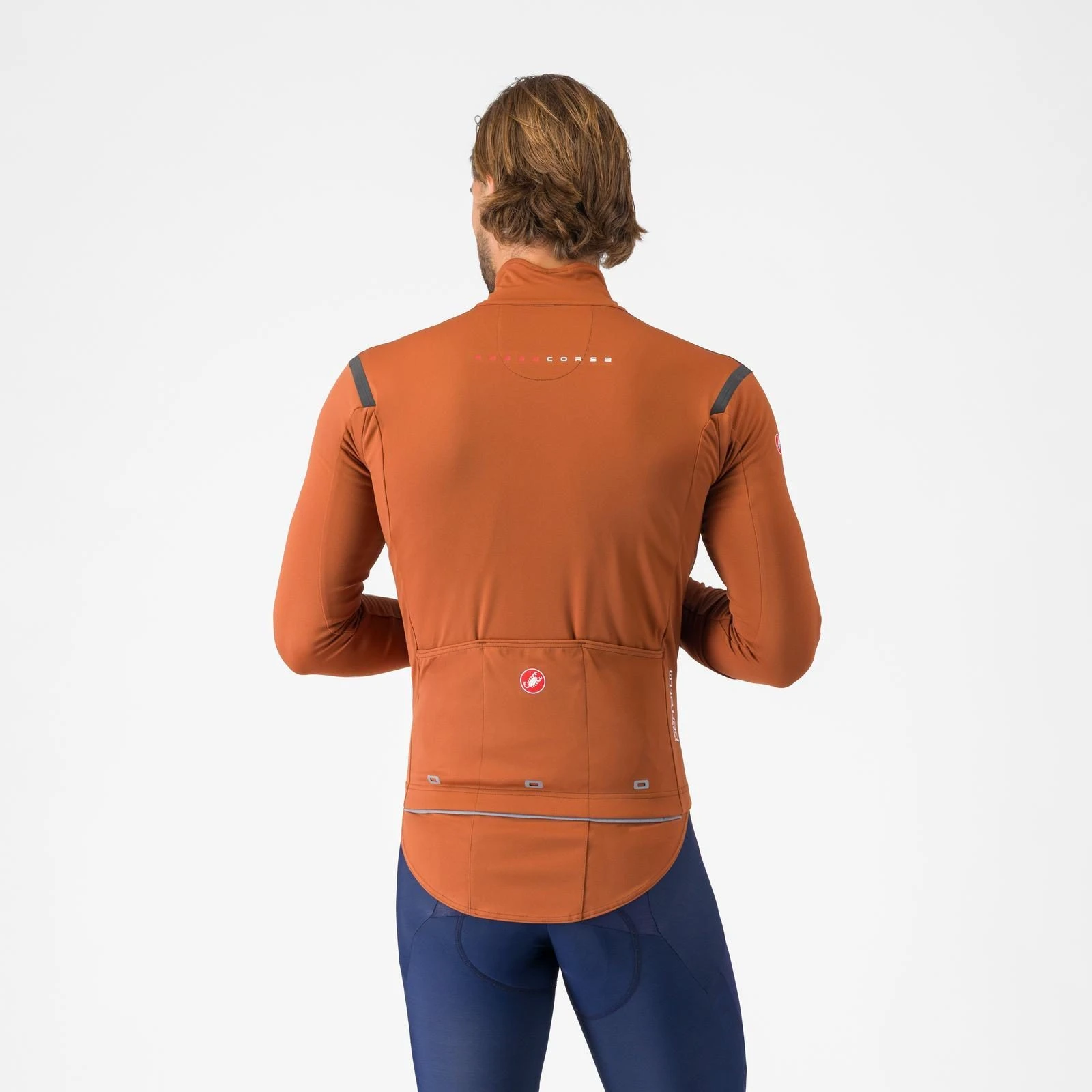 2. Jacheta Castelli Perfetto RoS 3, pt barbati, maro mocha negru reflex, L Maro Mocha/Negru Reflex, L