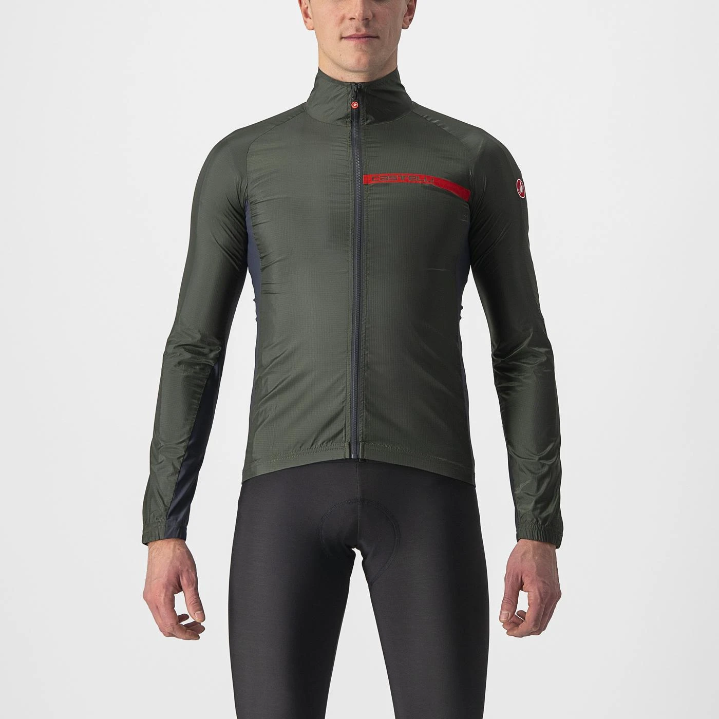 Jacheta Castelli Squadra Stretch, kaki gri inchis, M M, Kaki/Antracit - 107045