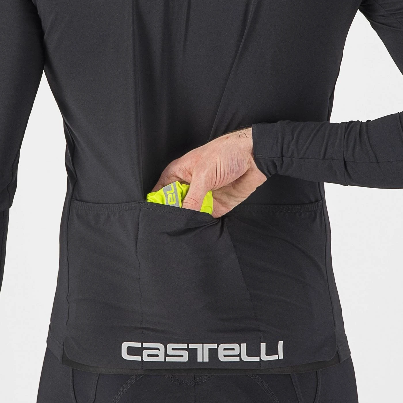 6. Jacheta de vant Castelli Squadra Stretch, pt barbati, lime electric gri inchis, M Lime Electric/Gri Inchis, M