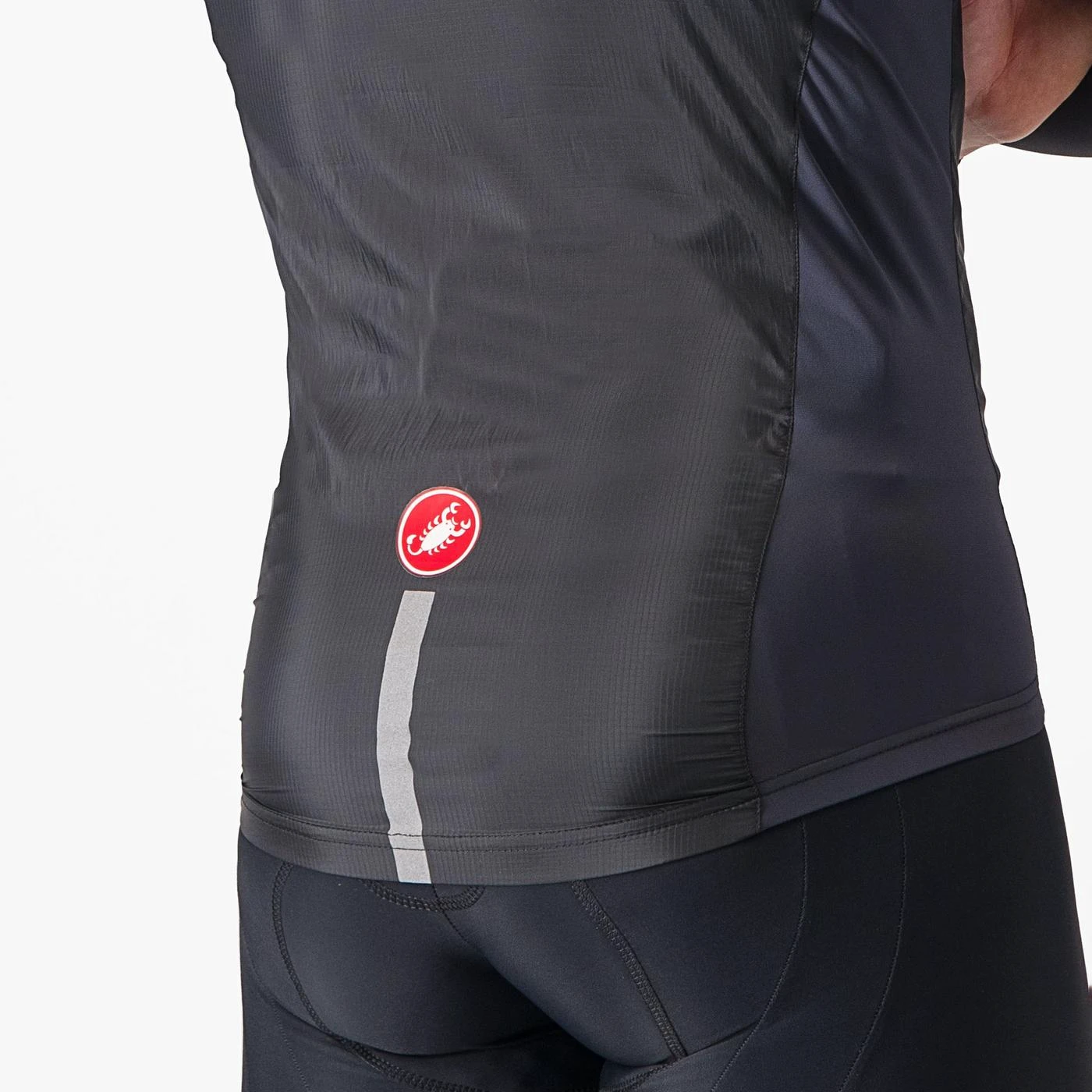 4. Jacheta de vant Castelli Squadra Stretch, pt barbati, negru deschis gri inchis, XXXL Negru Deschis/Gri Inchis, XXXL